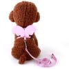 Angel Wing Pet Harness Cat Puppy Leash Set Soft Safe Adjustable Outdoor Walking Leads Rope For Small Dog Chihuahua Pug Supplies - Pink - M 1.5CM