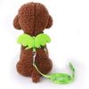 Angel Wing Pet Harness Cat Puppy Leash Set Soft Safe Adjustable Outdoor Walking Leads Rope For Small Dog Chihuahua Pug Supplies - Green - S 1.0CM