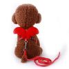Angel Wing Pet Harness Cat Puppy Leash Set Soft Safe Adjustable Outdoor Walking Leads Rope For Small Dog Chihuahua Pug Supplies - Red - S 1.0CM