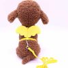 Angel Wing Pet Harness Cat Puppy Leash Set Soft Safe Adjustable Outdoor Walking Leads Rope For Small Dog Chihuahua Pug Supplies - Yellow - M 1.5CM