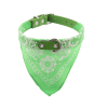 Cute Adjustable Small Dog Collars Puppy Pet Slobber Towel Outdoor Cat Collar Dog Bandana - Green - XL