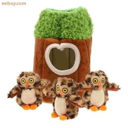 4-Pack Pet Interactive Plush Play Toys - Leopard