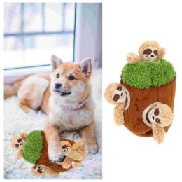 4-Pack Pet Interactive Plush Play Toys - Coffee