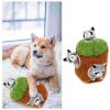 4-Pack Pet Interactive Plush Play Toys - Light Grey