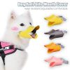 Adjustable Dogs Anti-bite Mouth Cover Muzzle Silicone Duck Mouth Mask For Dog Stop Barking Dog Pet Mouth Cover Pet Dog Supplies - Red - L