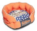 Touchdog Rabbit-Spotted Premium Rounded Dog Bed - Large
