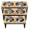 GF Pet Mango Wood & Metal Elevated Feeder - L-Tall