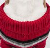 Polo-Casual Lounge Cable Knit Designer Turtle Neck Dog Sweater - Medium
