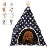 Canvas and Pine Foldable Indoor and Outdoor Pet Tent Washable Dog Bed Play House - Pet Tent