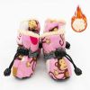 Wholesale pet dog shoes waterproof chihuahua non-slip boots - Plus velvet blue - 5
