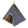 Canvas and Pine Foldable Indoor and Outdoor Pet Tent Washable Dog Bed Play House - Pet Tent