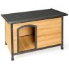 Wood Extreme Weather Resistant Pet Log Cabin - L
