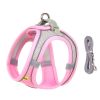 Dog Harness Leash Set for Small Dogs Adjustable Puppy Cat Harness Vest French Bulldog Chihuahua Pug Outdoor Walking Lead Leash - Pink - L 7-11 kg