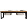 GF Pet Mango Wood & Metal Elevated Feeder - L-Tall