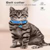 New Cute Bell Collar For Cats Dog Collar Teddy Bomei Dog Cartoon Funny Footprint Collars Leads Cat Accessories Animal Goods - purple - 1 Piece