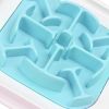 ABS Creative Dog Cat Feeders Anti Choke Food Separate Bowl Non-toxic Pet Plate Kitten Puppy Slow Eating Accessories - Rose Red