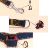 Pet Dog Chest Back Leash Set Adjustable Dogs Chest Back Traction Rope Puppy Pet Nylon Durable Outdoor Walking Rope Chain Belt - Red - S