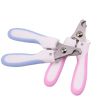 2Pcs/set Pet Grooming Tools Stainless Steel Nail Clippers Dogs Cats Nail Scissor Nail Cutter Puppy Kitten Grooming Nail Grinder - pink