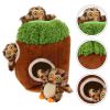 4-Pack Pet Interactive Plush Play Toys - Leopard