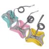 Dog Harness Leash Set for Small Dogs Adjustable Puppy Cat Harness Vest French Bulldog Chihuahua Pug Outdoor Walking Lead Leash - Yellow - XS 1.5-3 kg