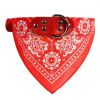 Cute Adjustable Small Dog Collars Puppy Pet Slobber Towel Outdoor Cat Collar Dog Bandana - Red - S