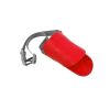 Adjustable Dogs Anti-bite Mouth Cover Muzzle Silicone Duck Mouth Mask For Dog Stop Barking Dog Pet Mouth Cover Pet Dog Supplies - Red - L