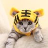 Funny Cat Hat Cartoon Duck Tiger Cosplay Costume Headgear Cute Pets Dog Cap Puppy Kitten Dress Up Accessories - red