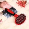 Dog Massage Comb Nylon Needle Comb Cat Cat Bath Brush Stainless Steel Needle Comb Cleaning Pet Supplies - Pink
