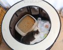 Portable Pet Soft Playpen, Pop up Tent Indoor & Outdoor Use Durable Paw Kennel Cage, Waterproof Bottom Removable Top Puppy Pen - yellow