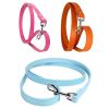PU Leather Cat Dog Leash Soft Walking Dog Collar Leash Running Training Dog Harness Lead Leash Puppy Pet Small Dog Leash Belt - White - 1.5x120cm