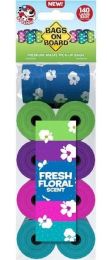 Bags on Board Floral Scented Wast Pick-Up Bags (Size: 140 count)