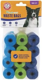 Arm and Hammer Dog Waste Refill Bags Fresh Scent Assorted Colors (Size: 180 count)