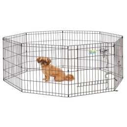 MidWest Contour Wire Exercise Pen with Door for Dogs and Pets (Size: 24" tall - 1 count)