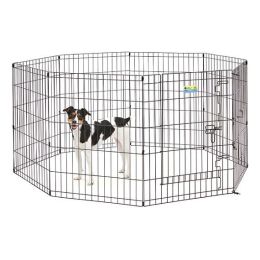 MidWest Contour Wire Exercise Pen with Door for Dogs and Pets (Size: 30" tall - 1 count)