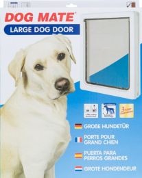 Dog Mate Multi Insulation Dog Door - White (Size: Large (Dogs up to 25" Shoulder Height))