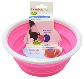 Bamboo Silicone Travel Bowl - Assorted (Size: 3-Cup Tray)