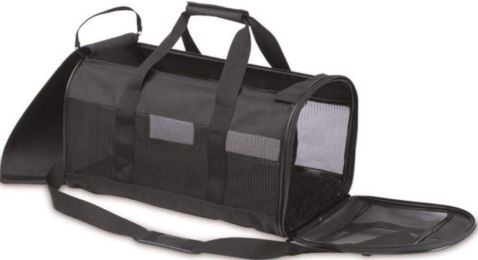 Petmate Soft Sided Kennel Cab Pet Carrier - Black (Size: Large - 20"L x 11.5"W x 12"H (Up to 15 lbs))