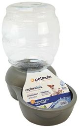 Petmate Replendish Waterer - Brushed Nickel (Size: 1 Gallon)
