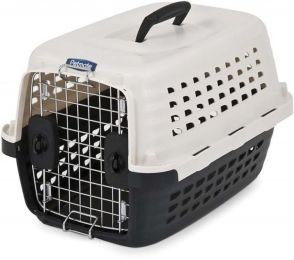 Petmate Compass Kennel - Black & Metalic White (Size: X-Small - 19"L x 12.7"W x 11.5"H (1-10 lbs))