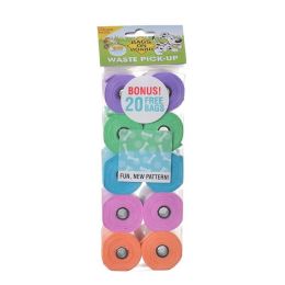 Bags on Board Waste Pick Up Refill Bags - Fashion Print (Size: 140 Bags)