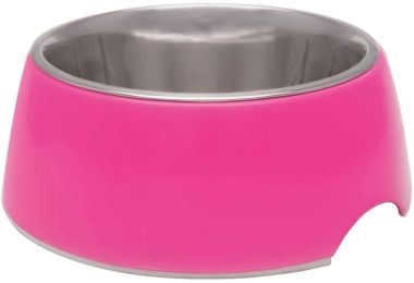 Loving Pets Hot Pink Retro Bowl (Size: 1 count - Small)